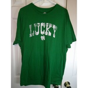Celebrate St Patrick's Day Lucky Clover‎ Graphic Tee Shirt XL